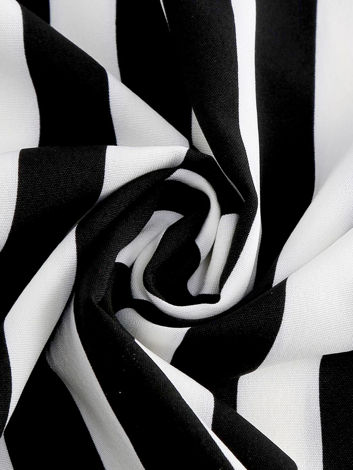 1950s Peter Pan Collar Black & White Stripes Dress - Image 4