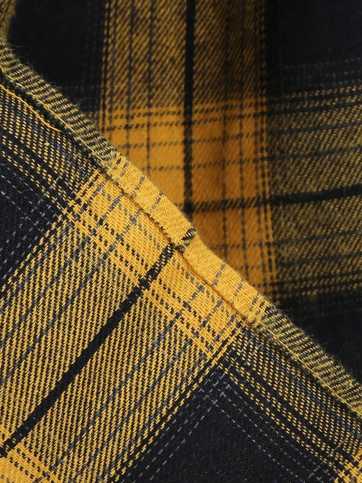 1950s Polka Dot Belt Plaid Pleated Skirt - Image 6