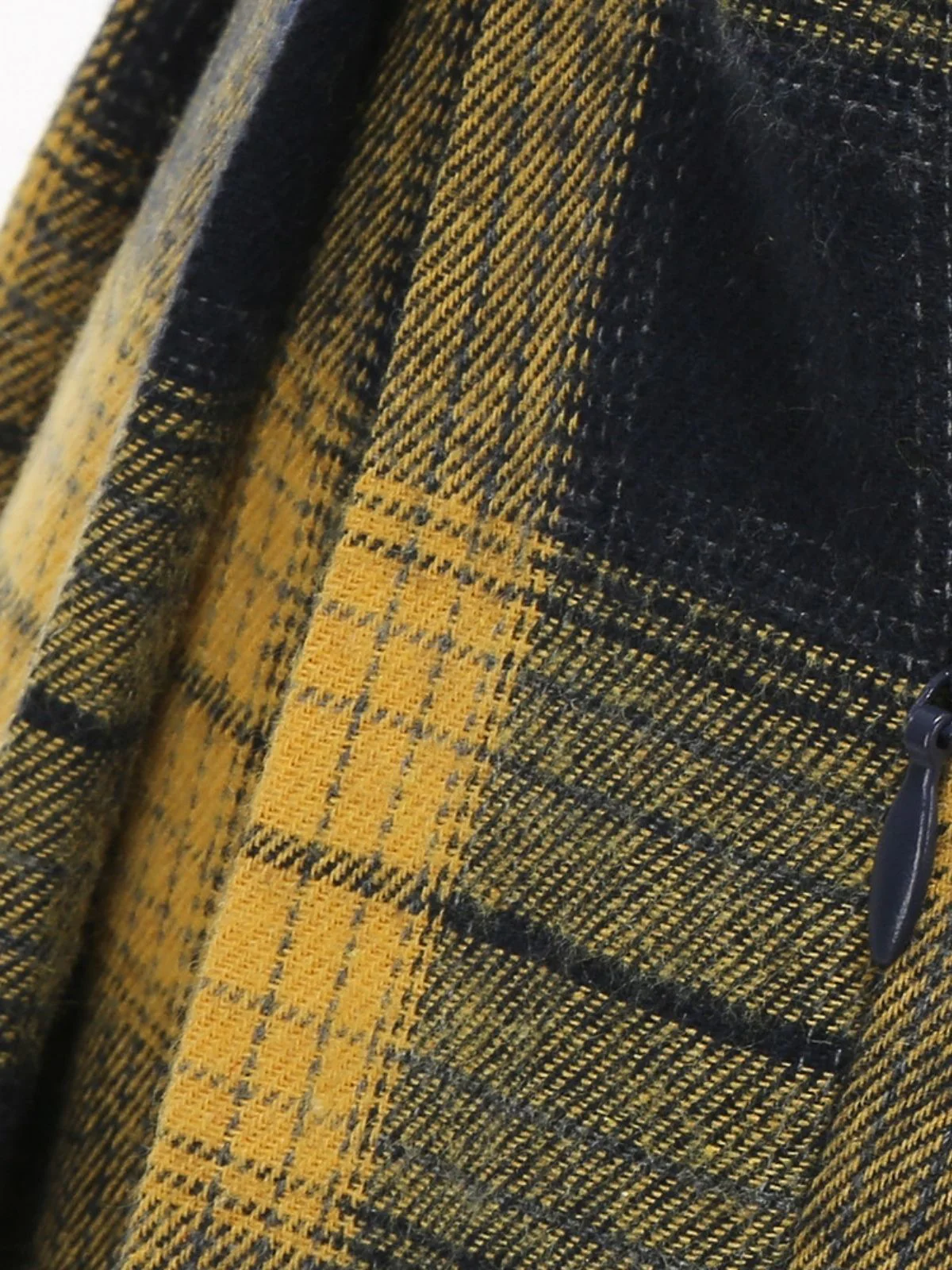 1950s Polka Dot Belt Plaid Pleated Skirt - Image 7