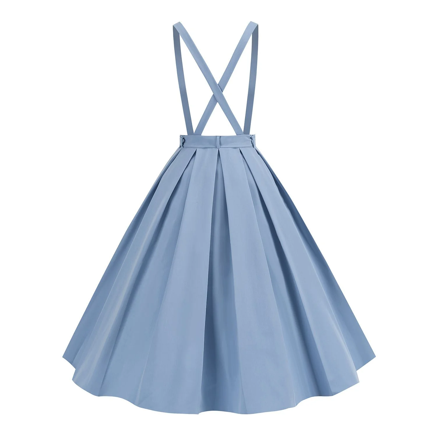 1950s Polka Dot Belt Suspender Swing Skirt - Image 3
