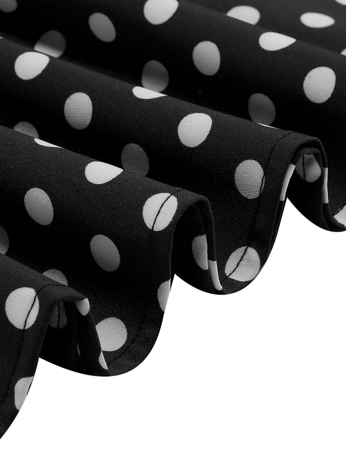 1950s Polka Dot Bow Swing Dress - Image 18