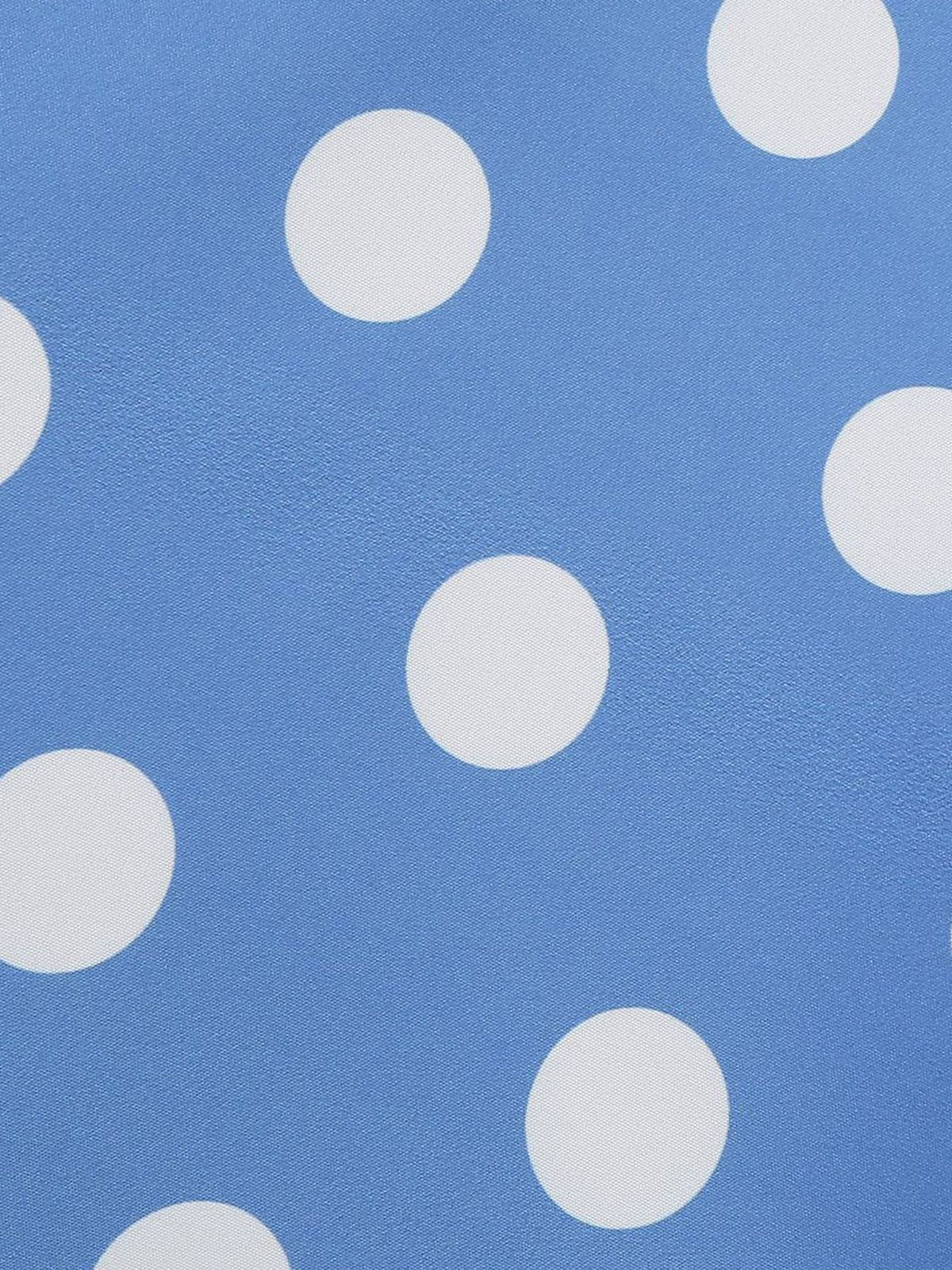 1950s Polka Dot Halter Swing Dress - Image 4