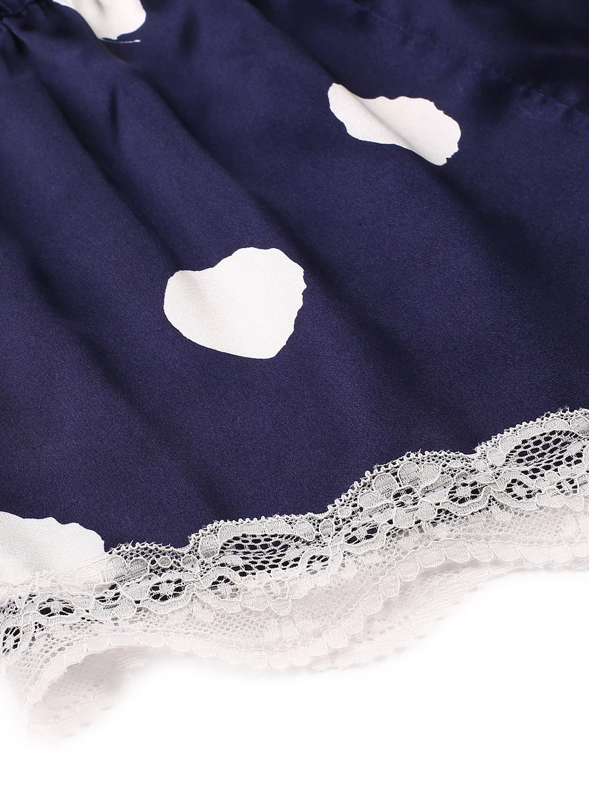 1950s Polka Dot Lace Camisole Sleepwear - Image 5
