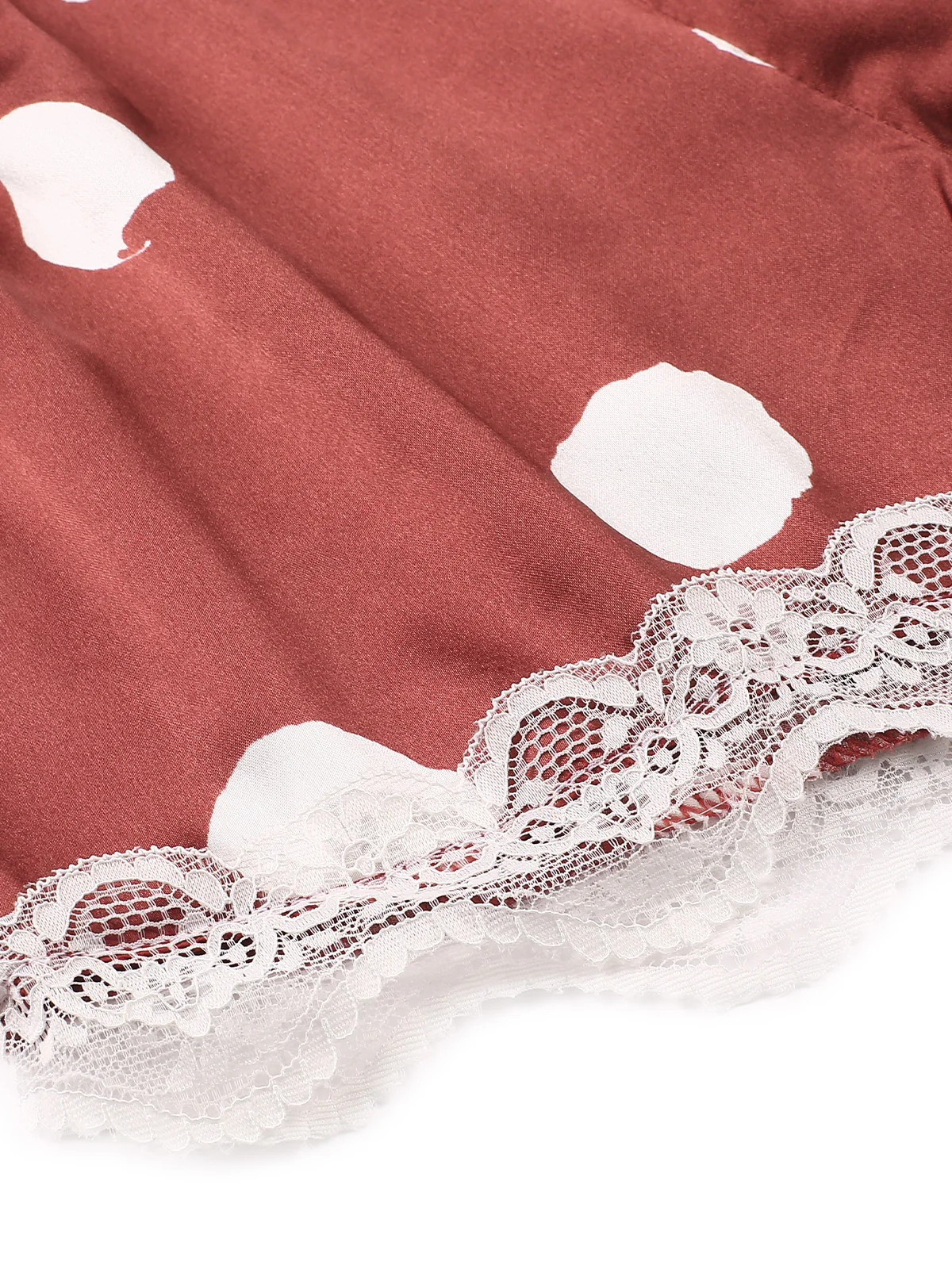 1950s Polka Dot Lace Camisole Sleepwear - Image 14