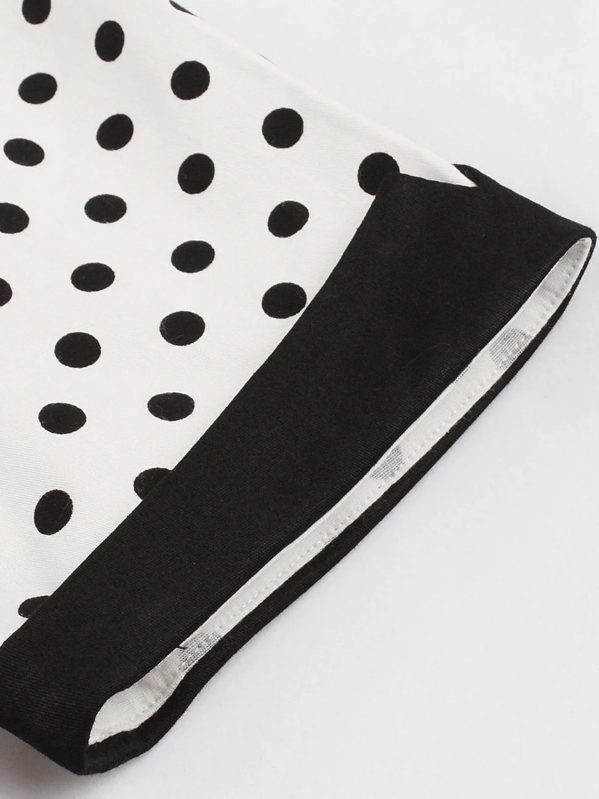1950s Polka Dot Patchwork Swing Dress - Image 8