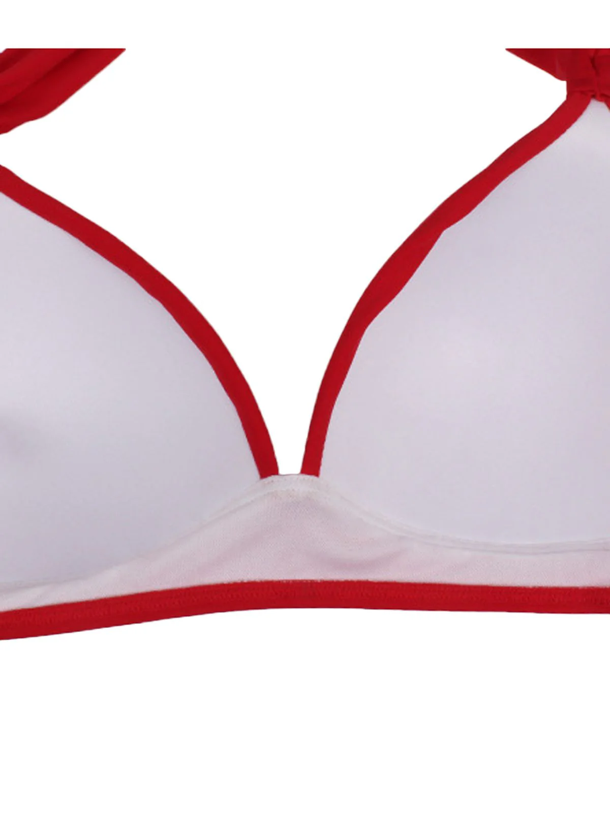 [US Warehouse] 1950s Polka Dot Pleated Halter Bikini - Image 5