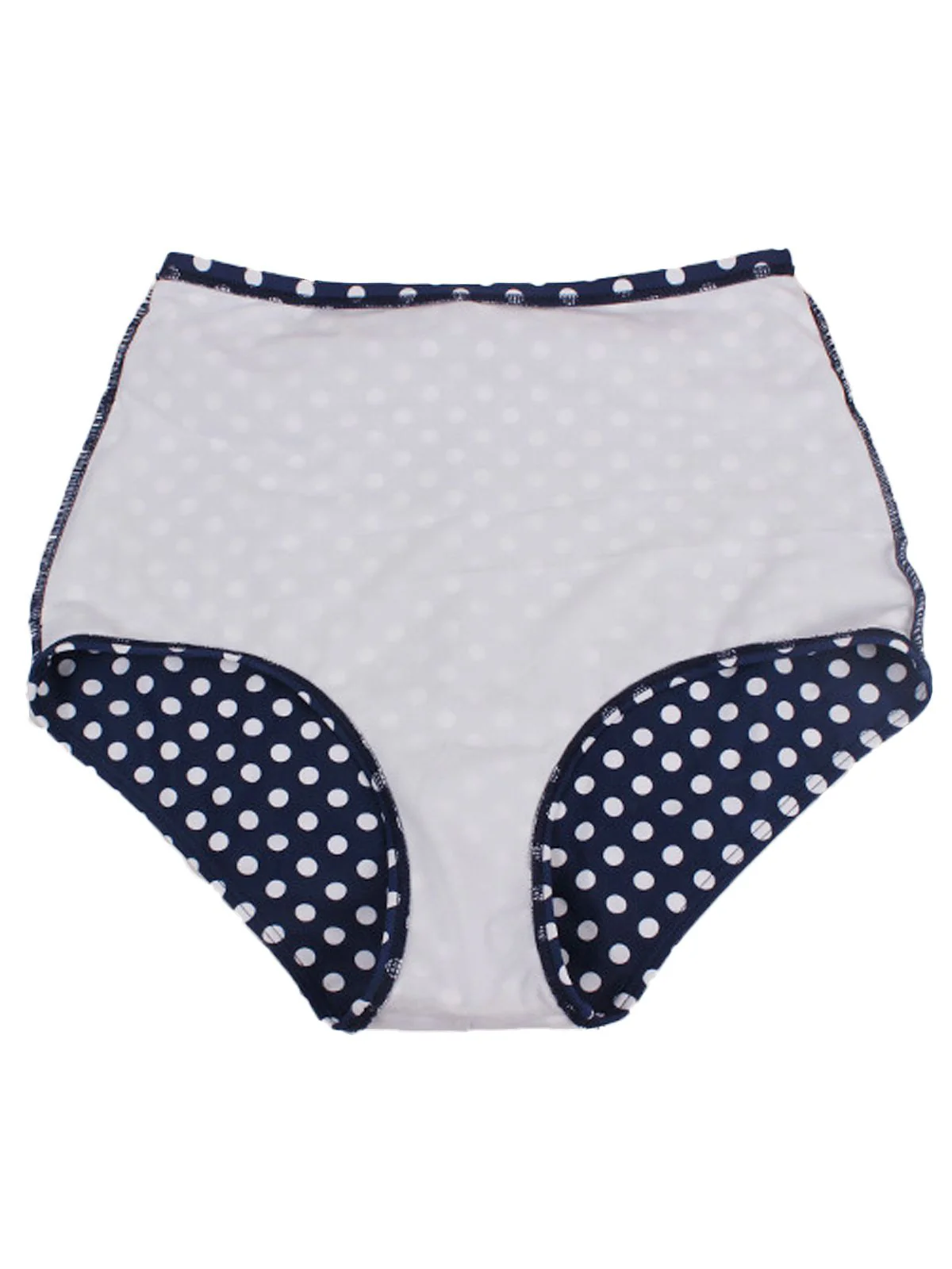 [US Warehouse] 1950s Polka Dot Pleated Halter Bikini - Image 6