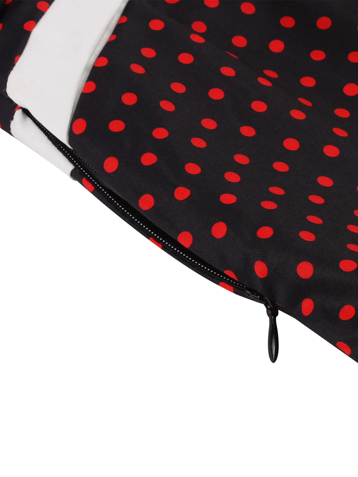 1950s Polka Dots Heart Collar Dress - Image 7