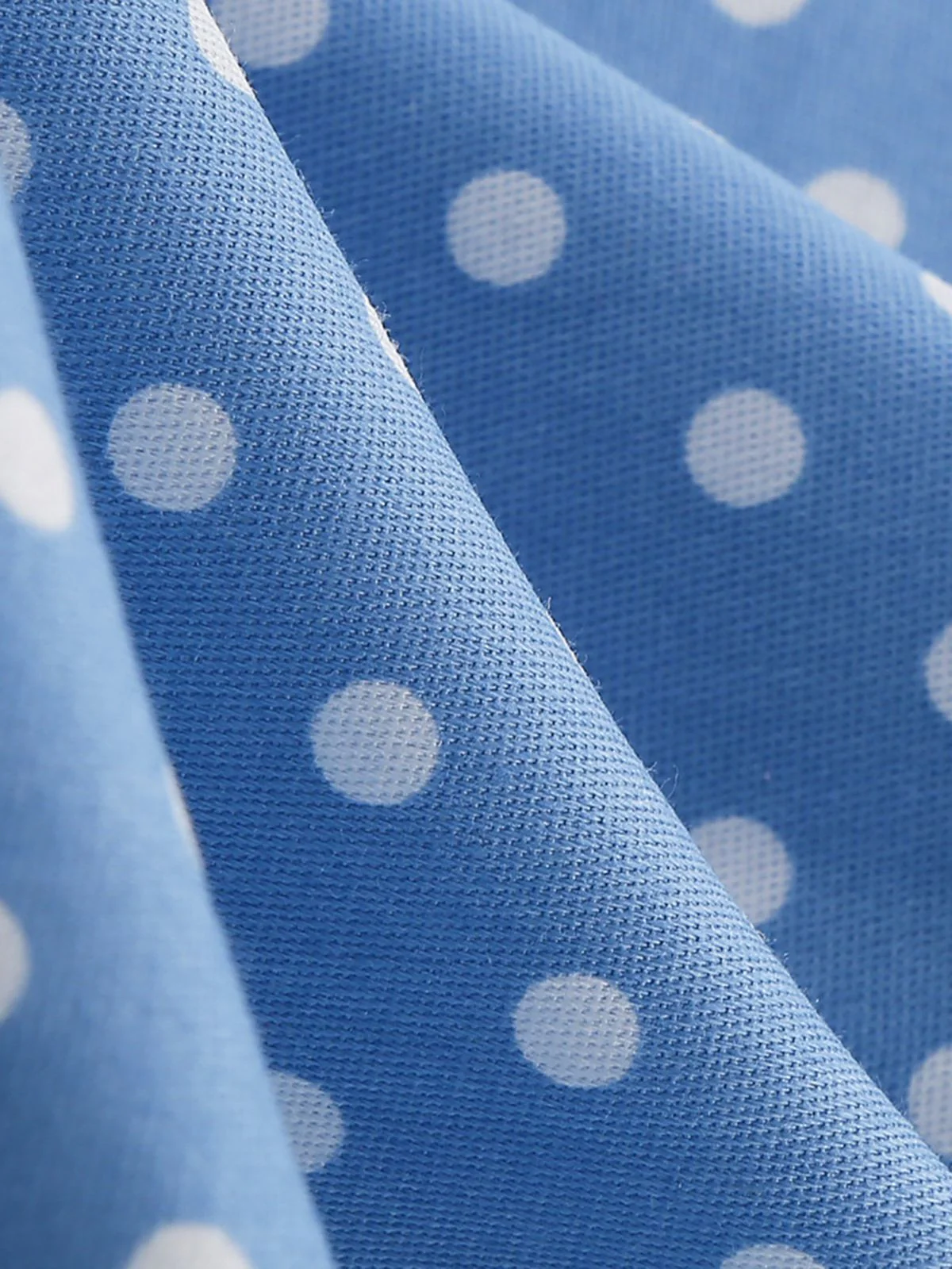 1950s Polka Dots Lace Up Halter Swing Dress - Image 7