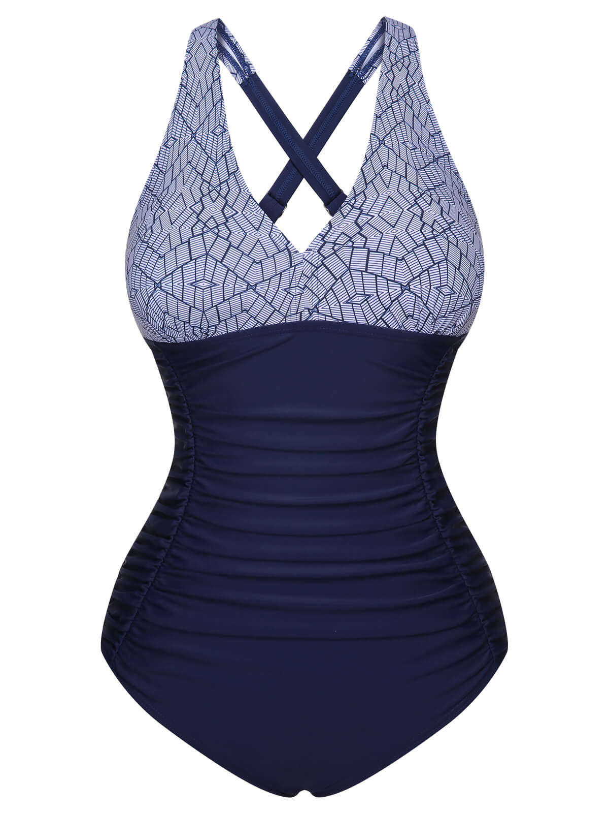 1950s Printed One-Piece Swimsuit - Image 2