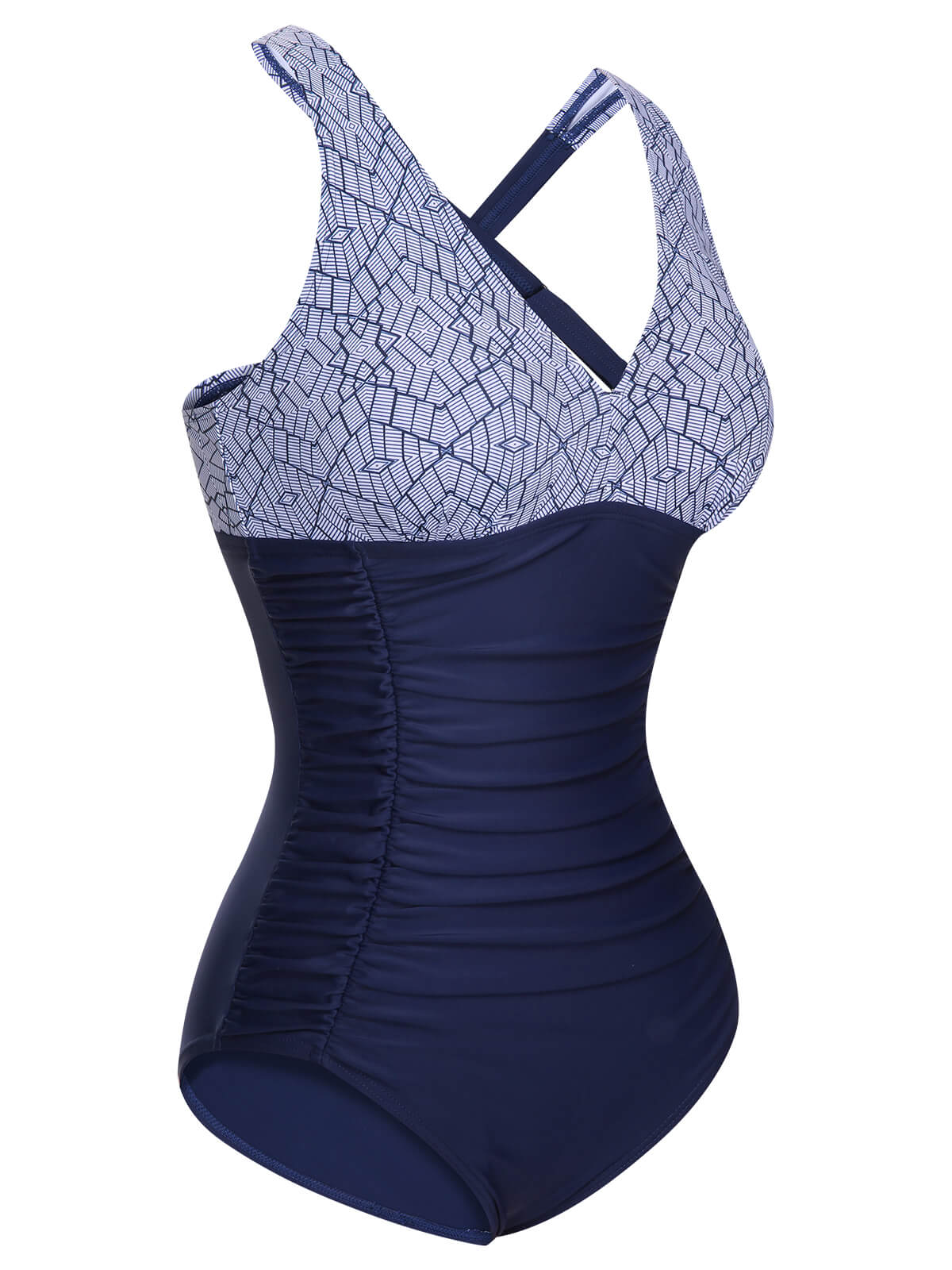 1950s Printed One-Piece Swimsuit - Image 2