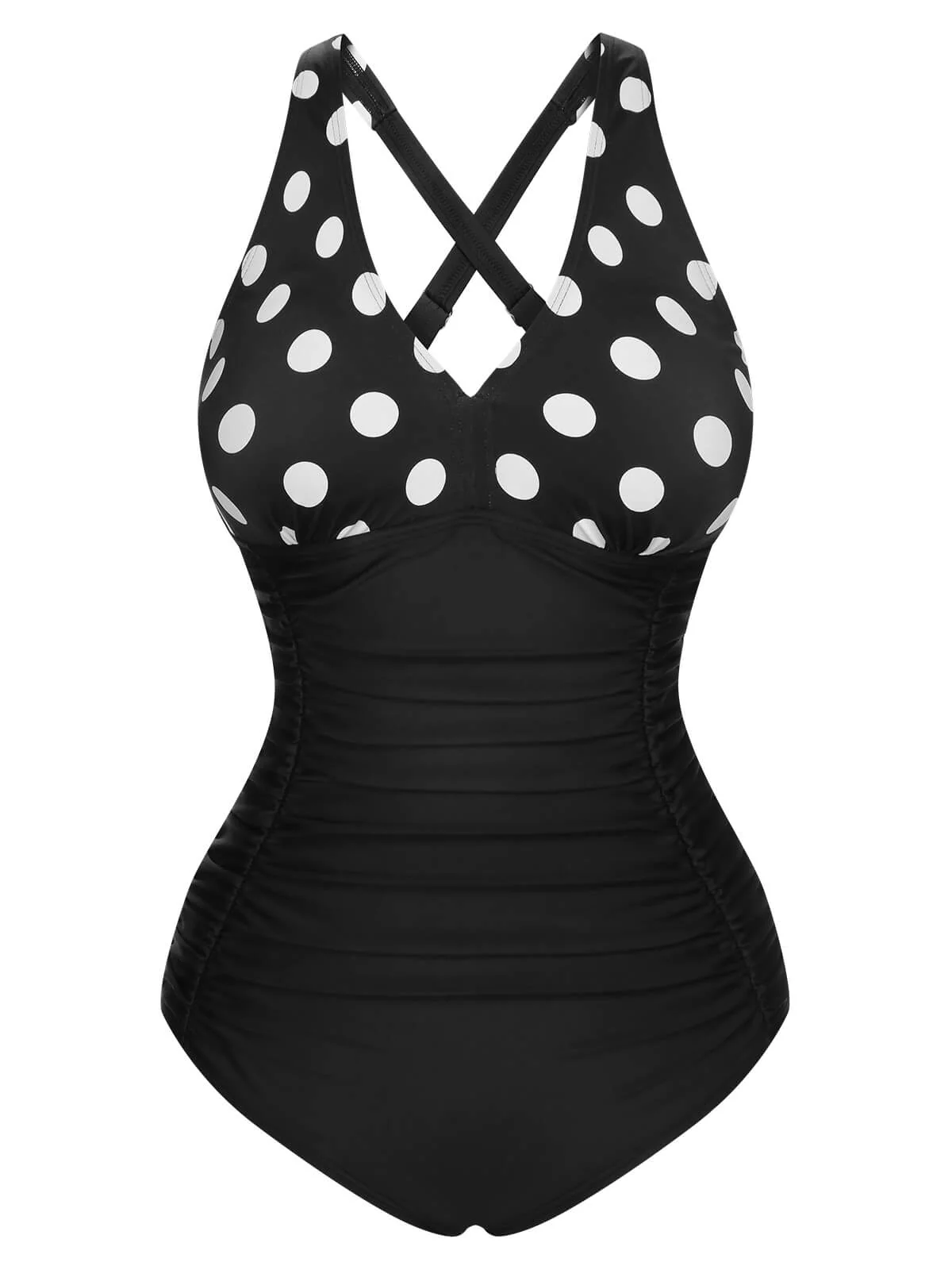 1950s Printed One-Piece Swimsuit - Image 8