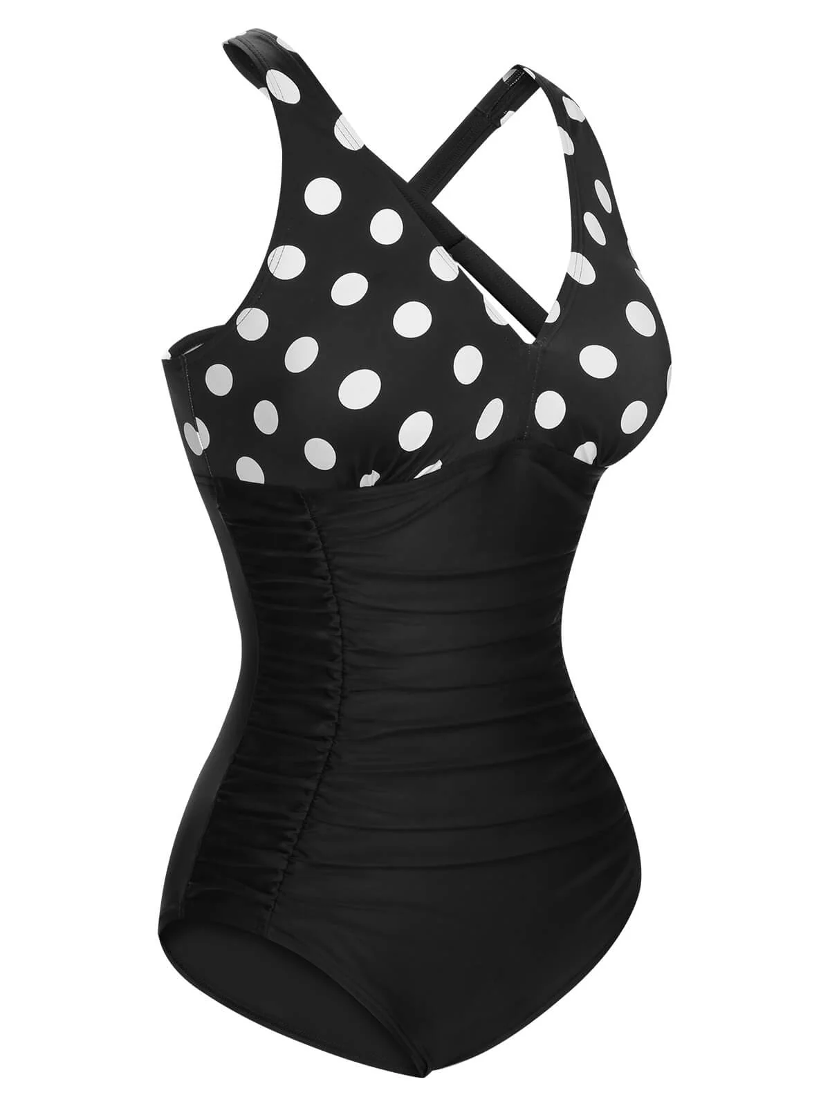 1950s Printed One-Piece Swimsuit - Image 9