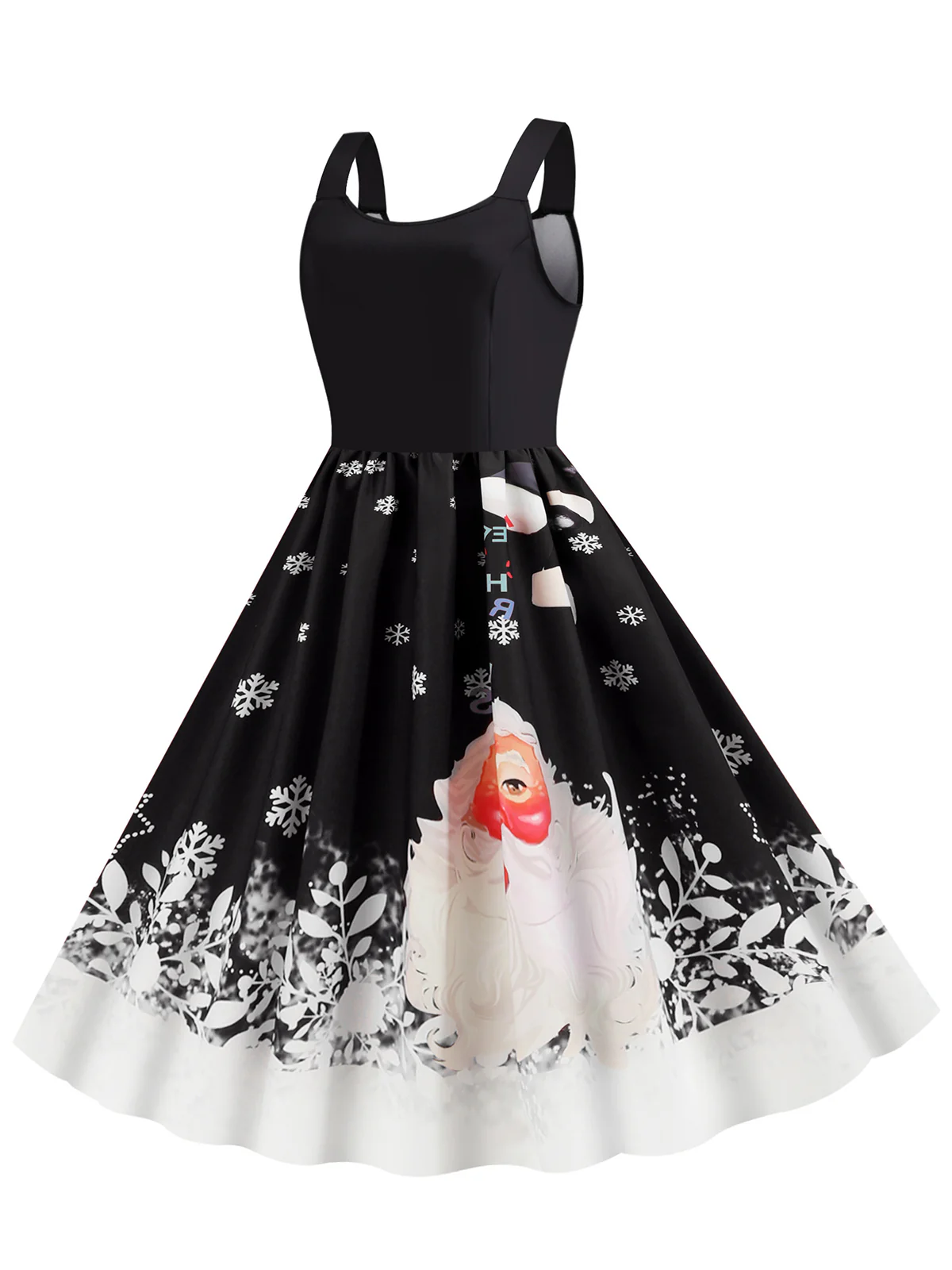 1950s Retro Christmas Santa Claus Swing Dress - Image 7