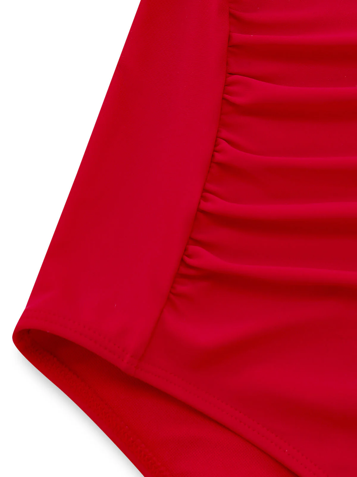 1950s Ruched Cutout Tummy Control One-Piece Swimsuit - Image 8