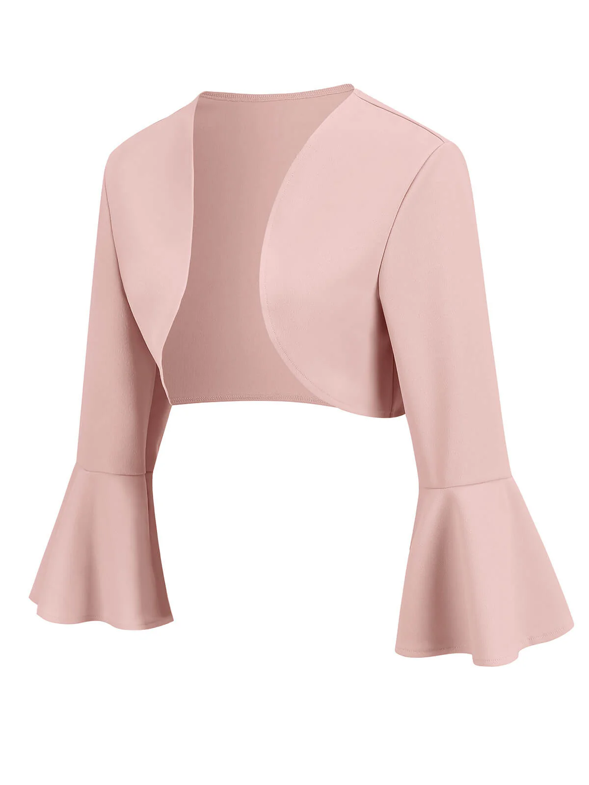 1950s Solid Christmas Trumpet Sleeved Jacket - Image 7