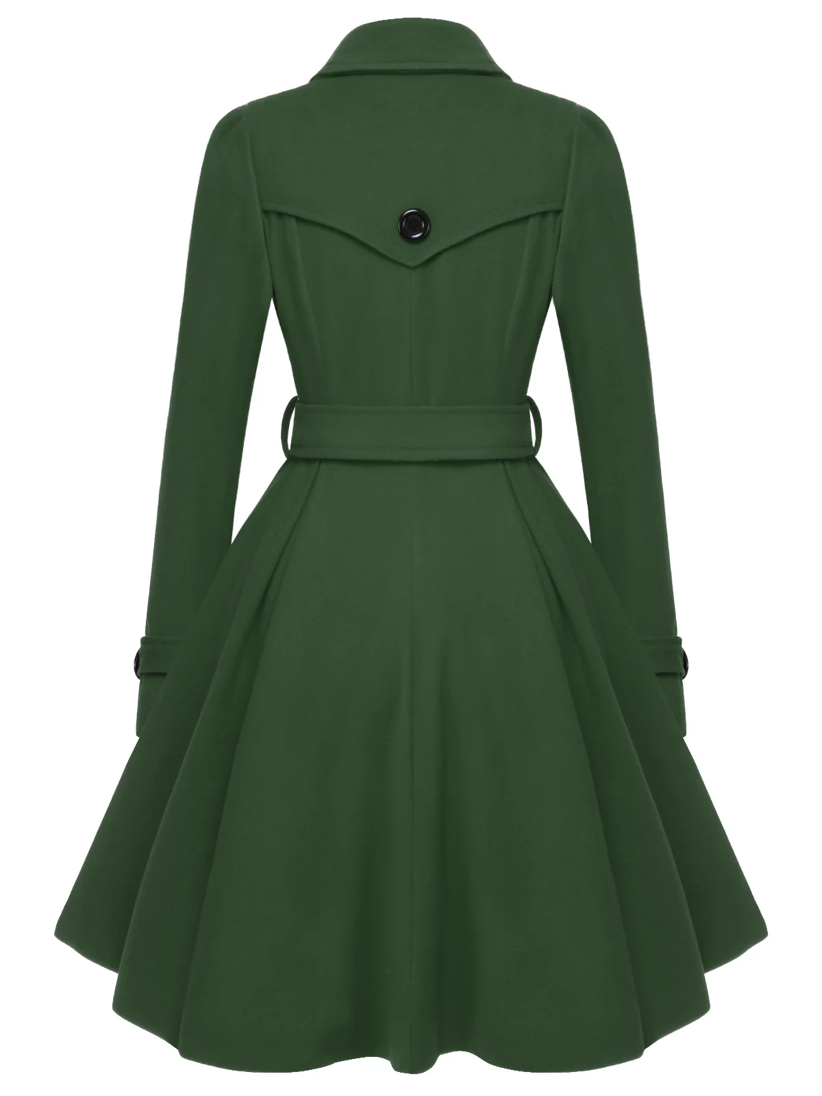 1950s Solid Color Lapel Slim Coat - Image 23
