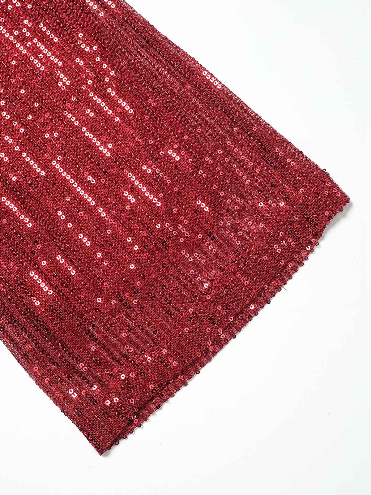 1950s Solid Feather Sequin Patchwork Strapless Jumpsuit - Image 8