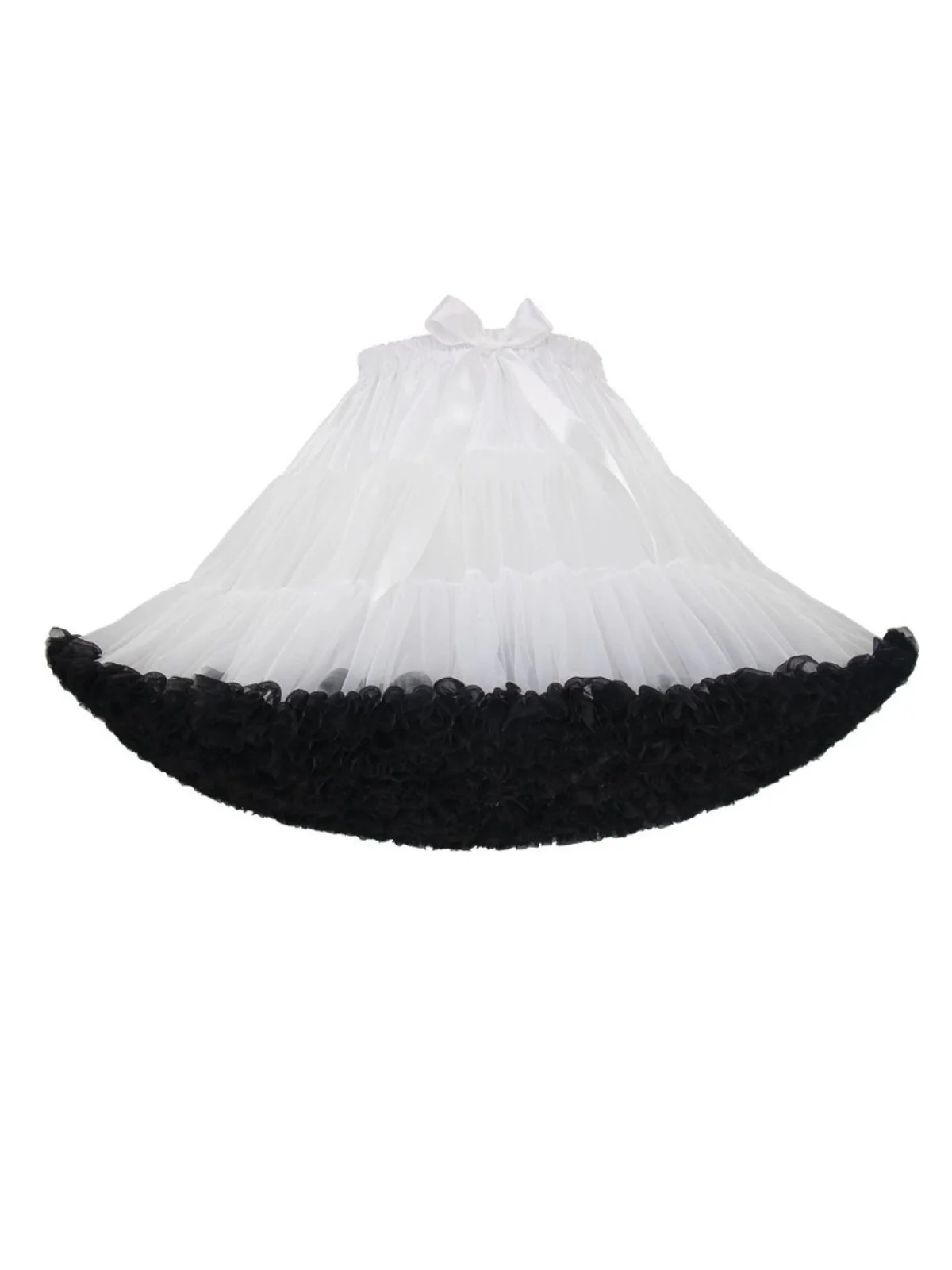 1950s Solid Halloween Mesh Underskirt Petticoat - Image 2