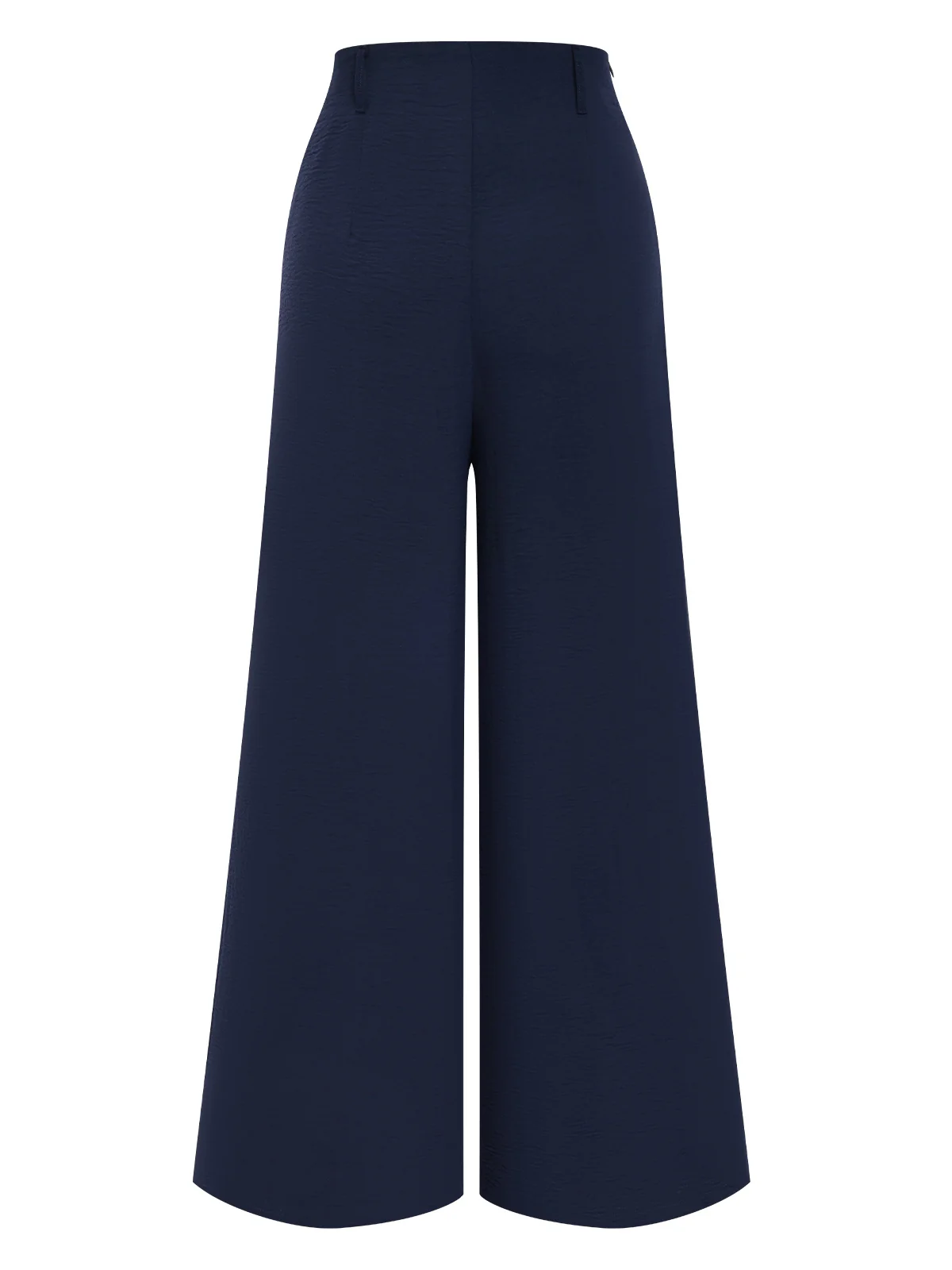 1950s Solid Hight Waist Pleated Wideleg Pants - Image 2