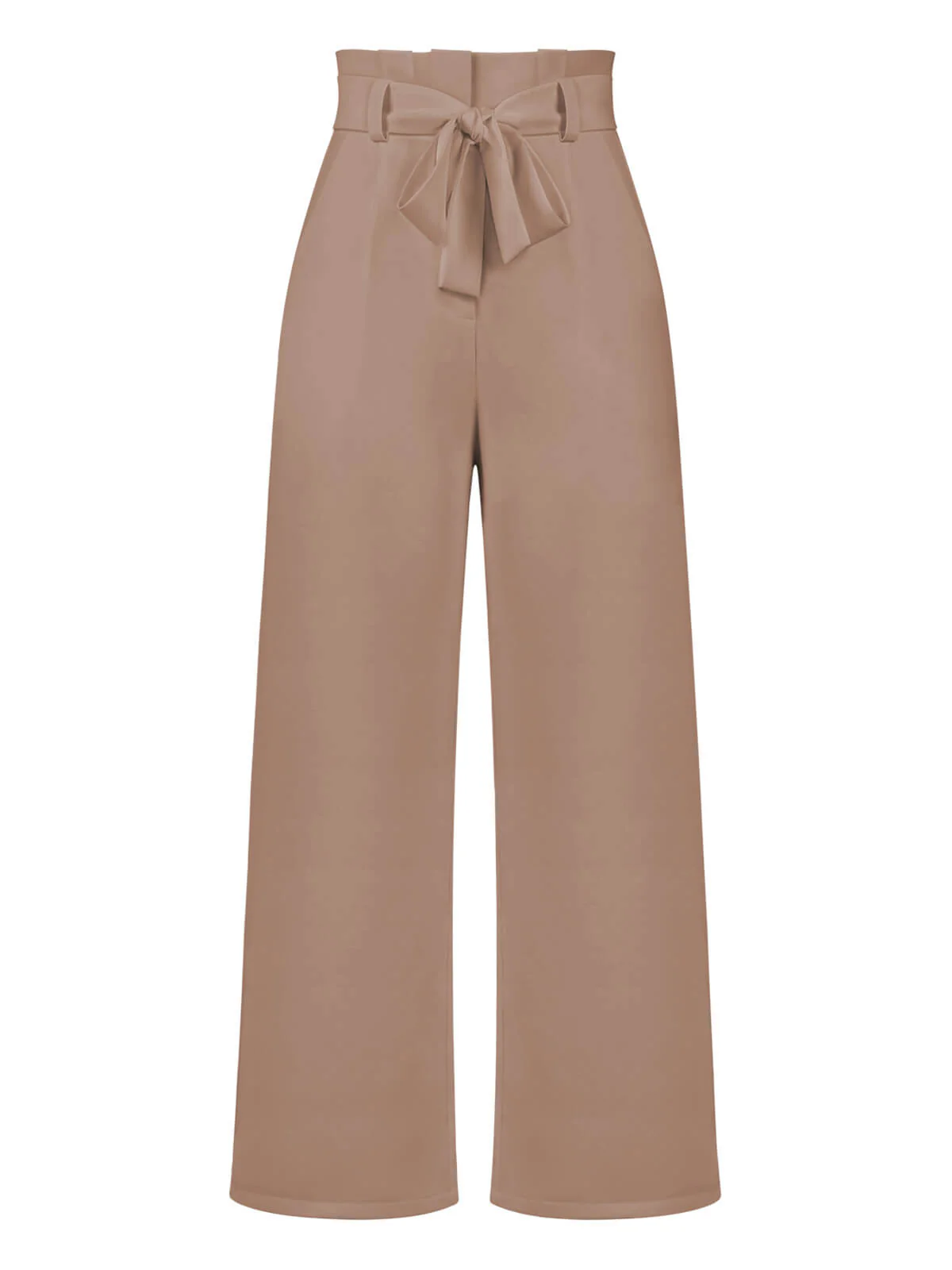 1950s Solid Hight Waist Wideleg Pants - Image 3