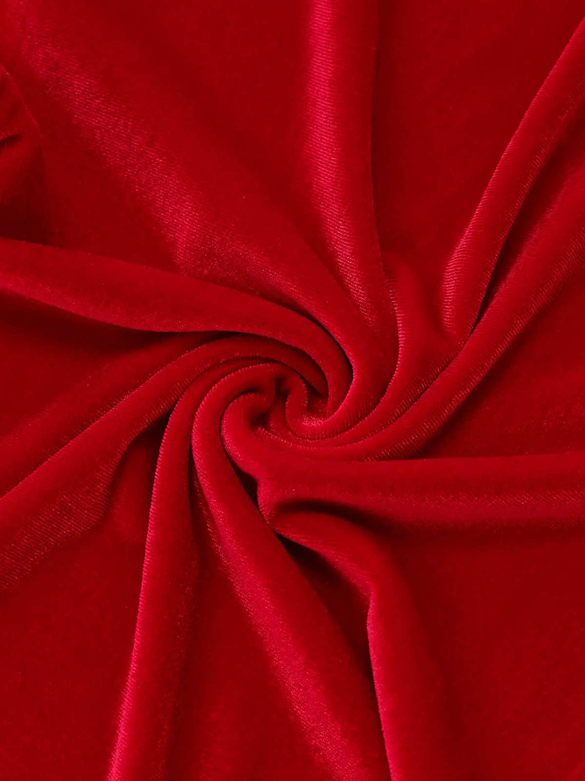 1950s Solid Keyhole High Neck Velvet Jumpsuit - Image 6