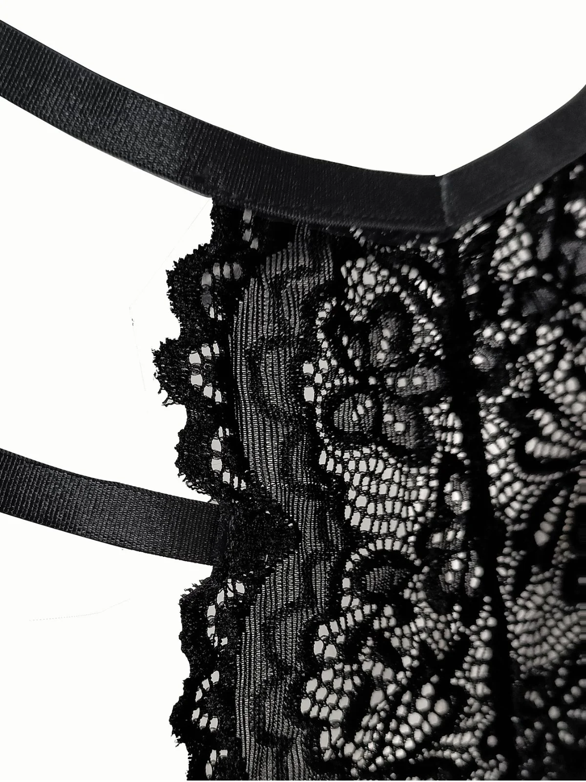 1950s Solid Lace Sheer Cut-Out Nighties - Image 10
