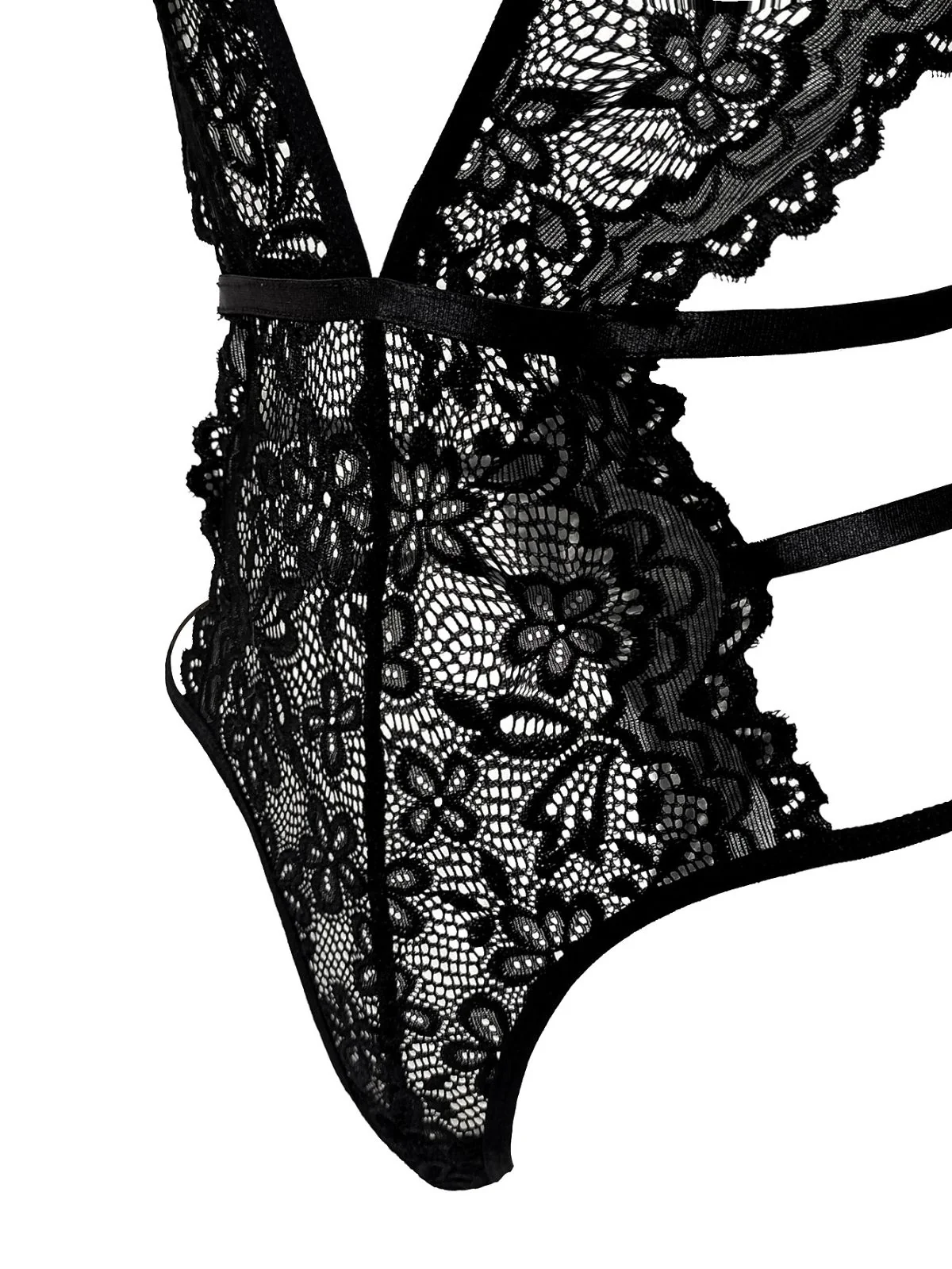 1950s Solid Lace Sheer Cut-Out Nighties - Image 9