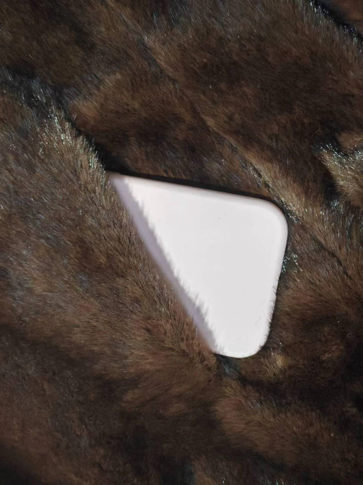 1950s Solid Lapel Artifical Fur Robe Coat - Image 6