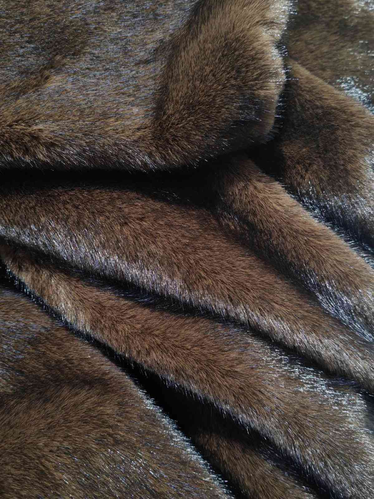 1950s Solid Lapel Artifical Fur Robe Coat - Image 7