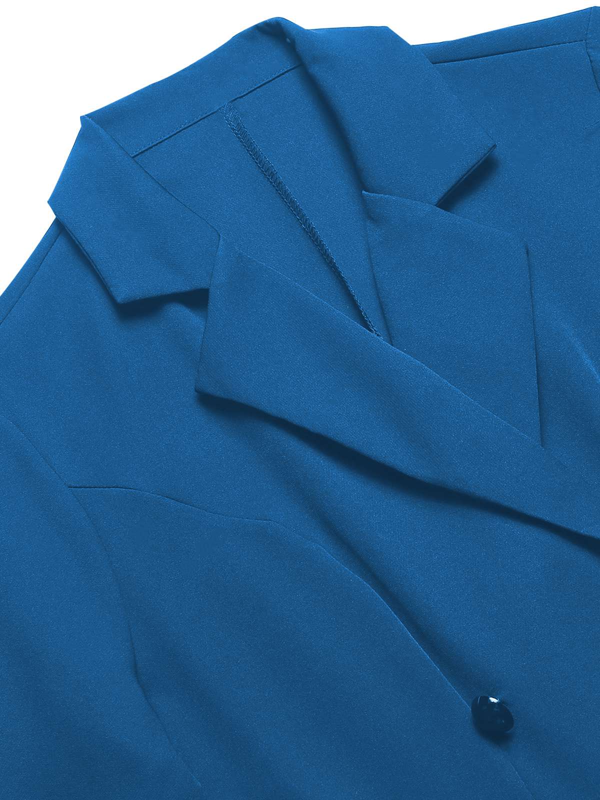 1950s Solid Lapel Double Breasted Trench Coat - Image 8