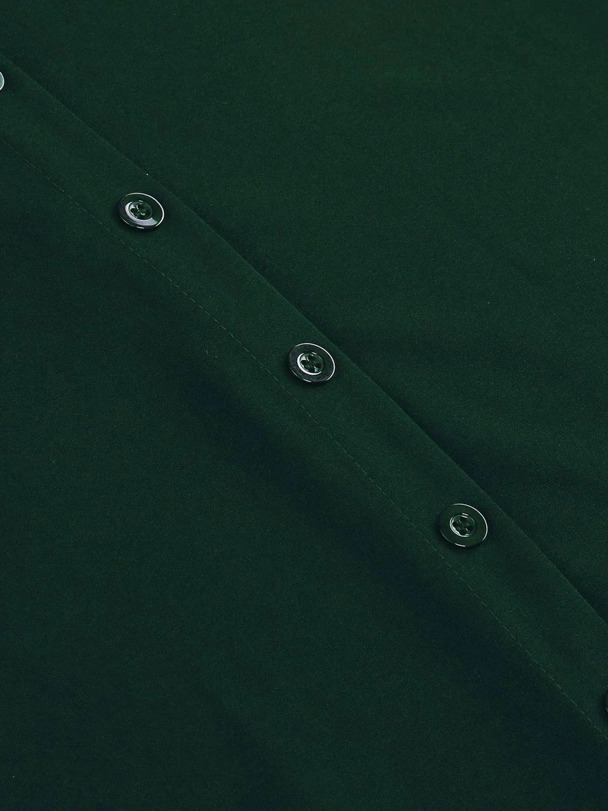 1950s Solid Pleated Button Belted Skirt - Image 15