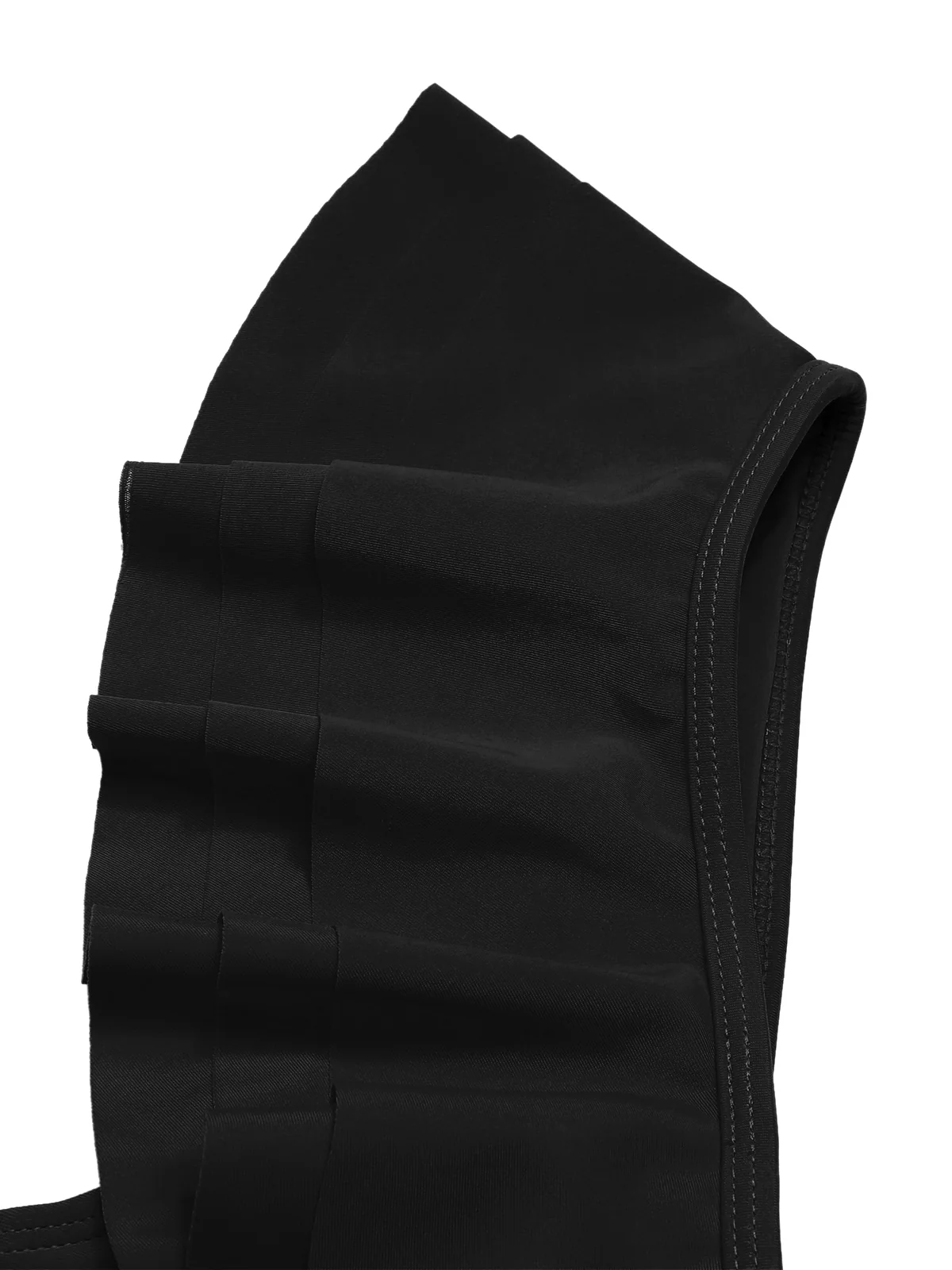 1950s Solid Ruffle V-Neck One-Piece Swimsuit - Image 14