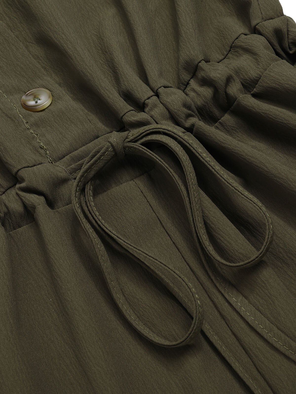 1950s Solid Shoulder Tie Sleeveless Romper - Image 5