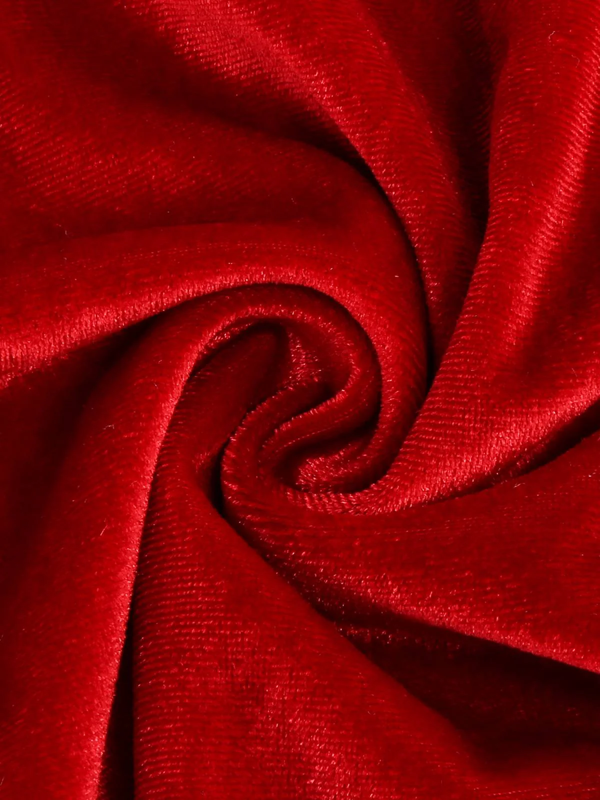 1950s Solid Square Neck Velvet Dress - Image 6
