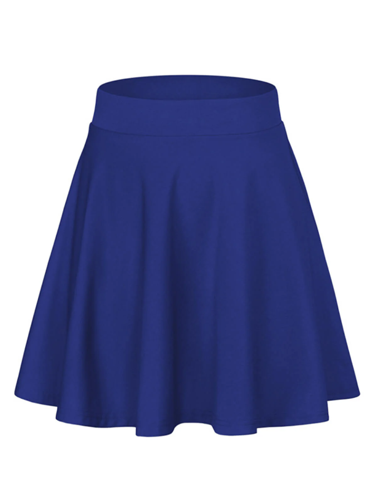 1940s Solid Thigh-Length A-Line Skirt - Image 5