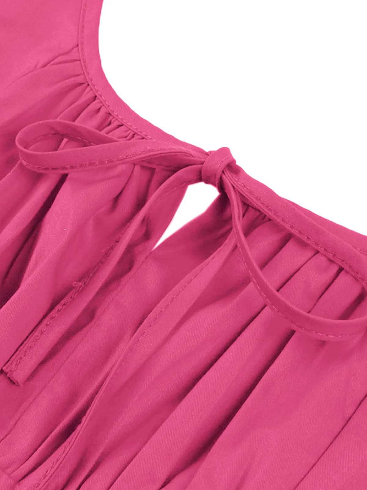 1950s Solid Wide Strap Dress - Image 20