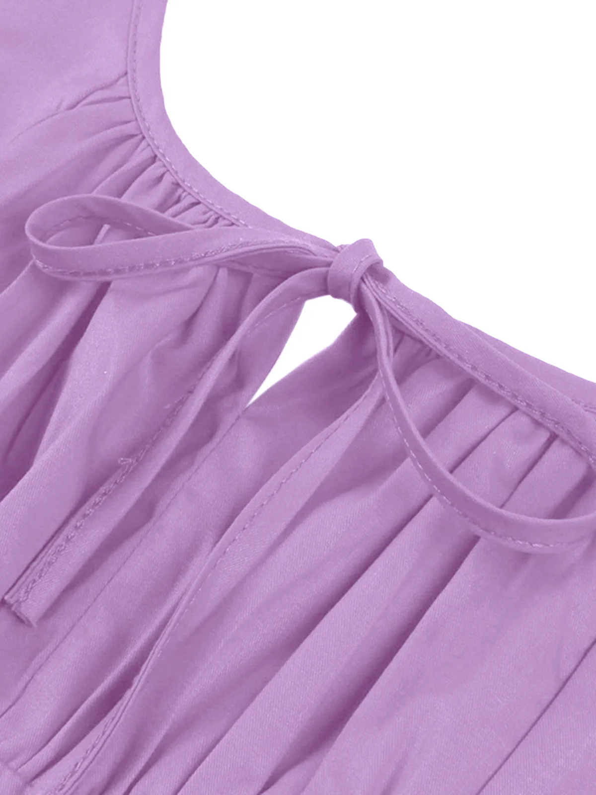 1950s Solid Wide Strap Dress - Image 3