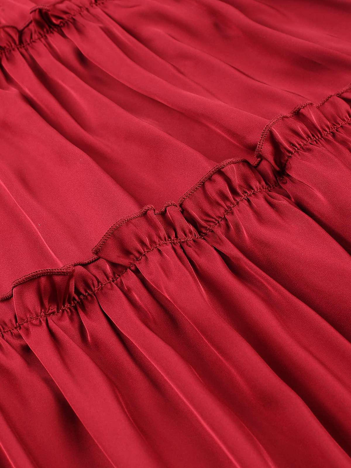 1950s Solid Wrinkle Spaghetti Straps Nightgown - Image 10