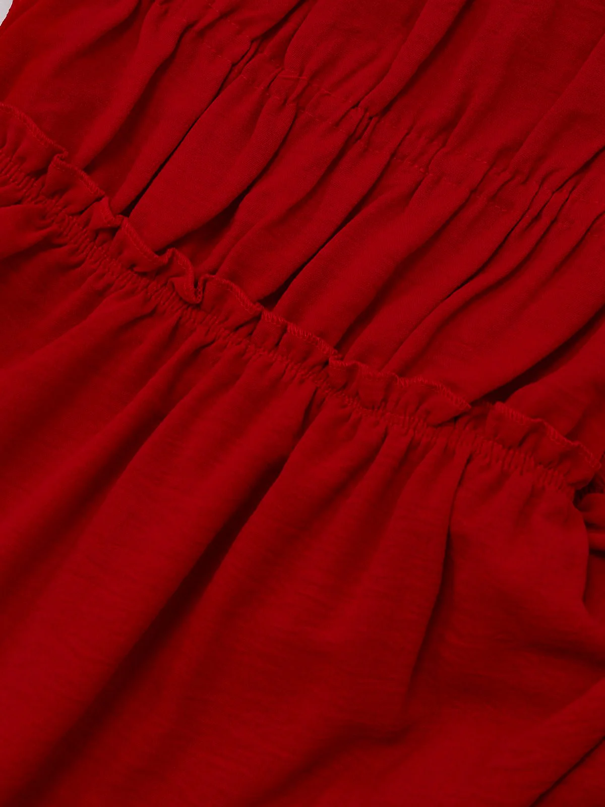 1950s Spaghetti Strap Lace-Up Backless Skater Dress - Image 6