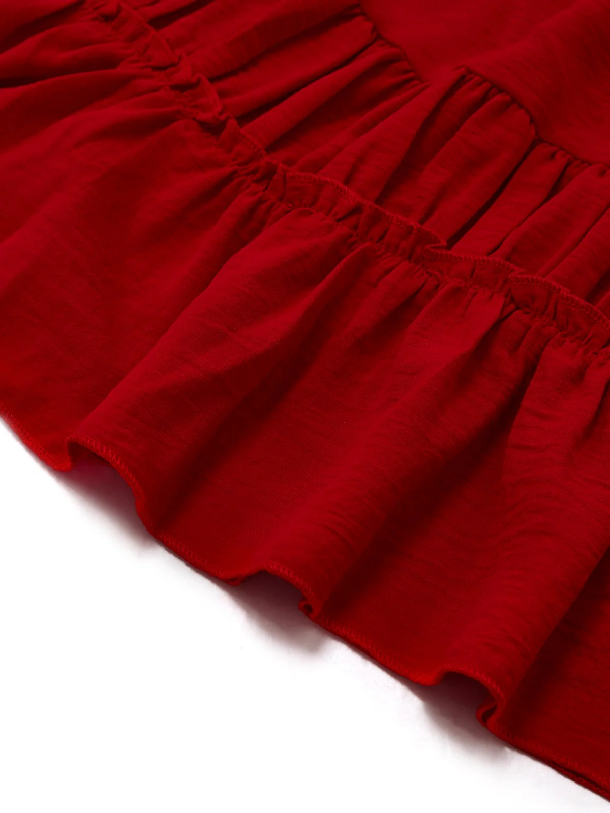 1950s Spaghetti Strap Lace-Up Backless Skater Dress - Image 7