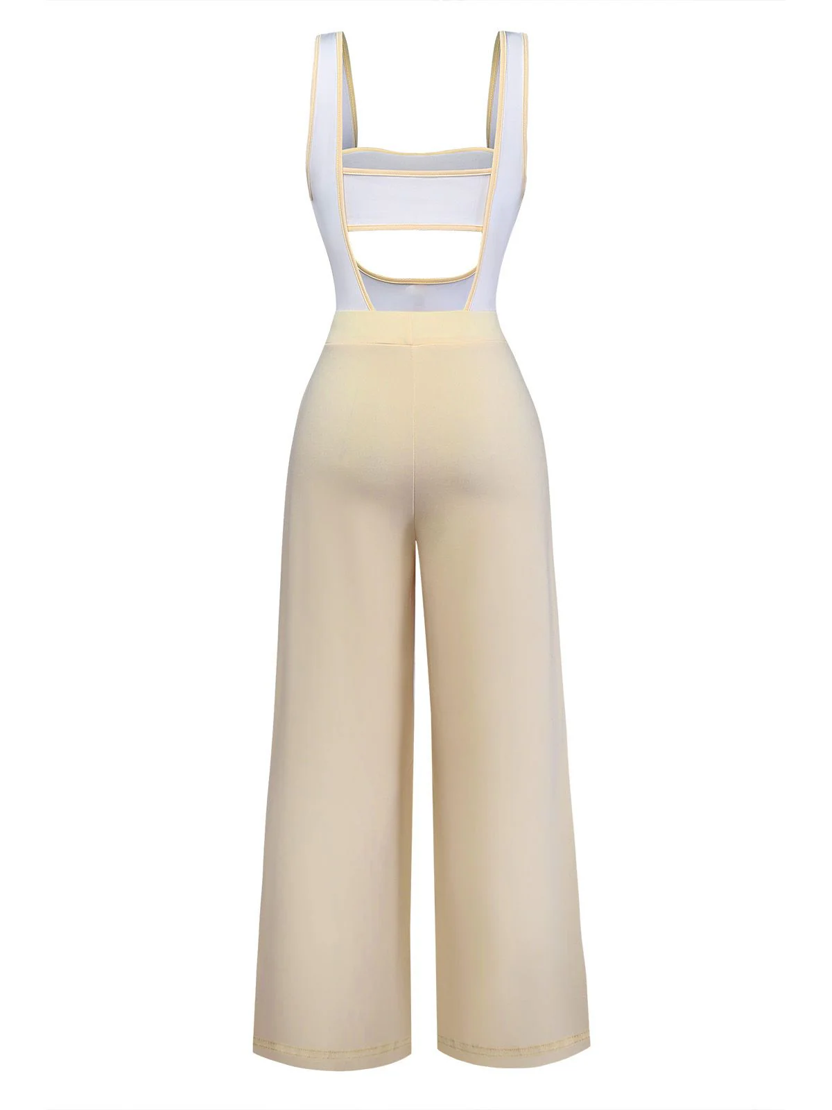 1950s Strapless Cut-Out Patchwork Jumpsuit Set - Image 5