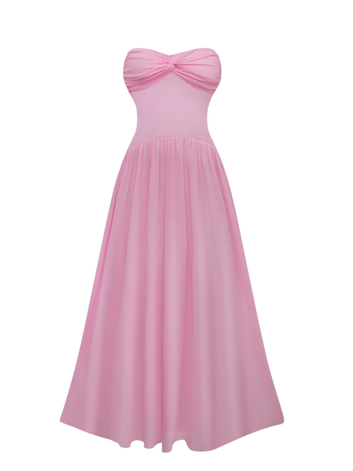 1950s Strapless Halter Neck Dress - Image 3