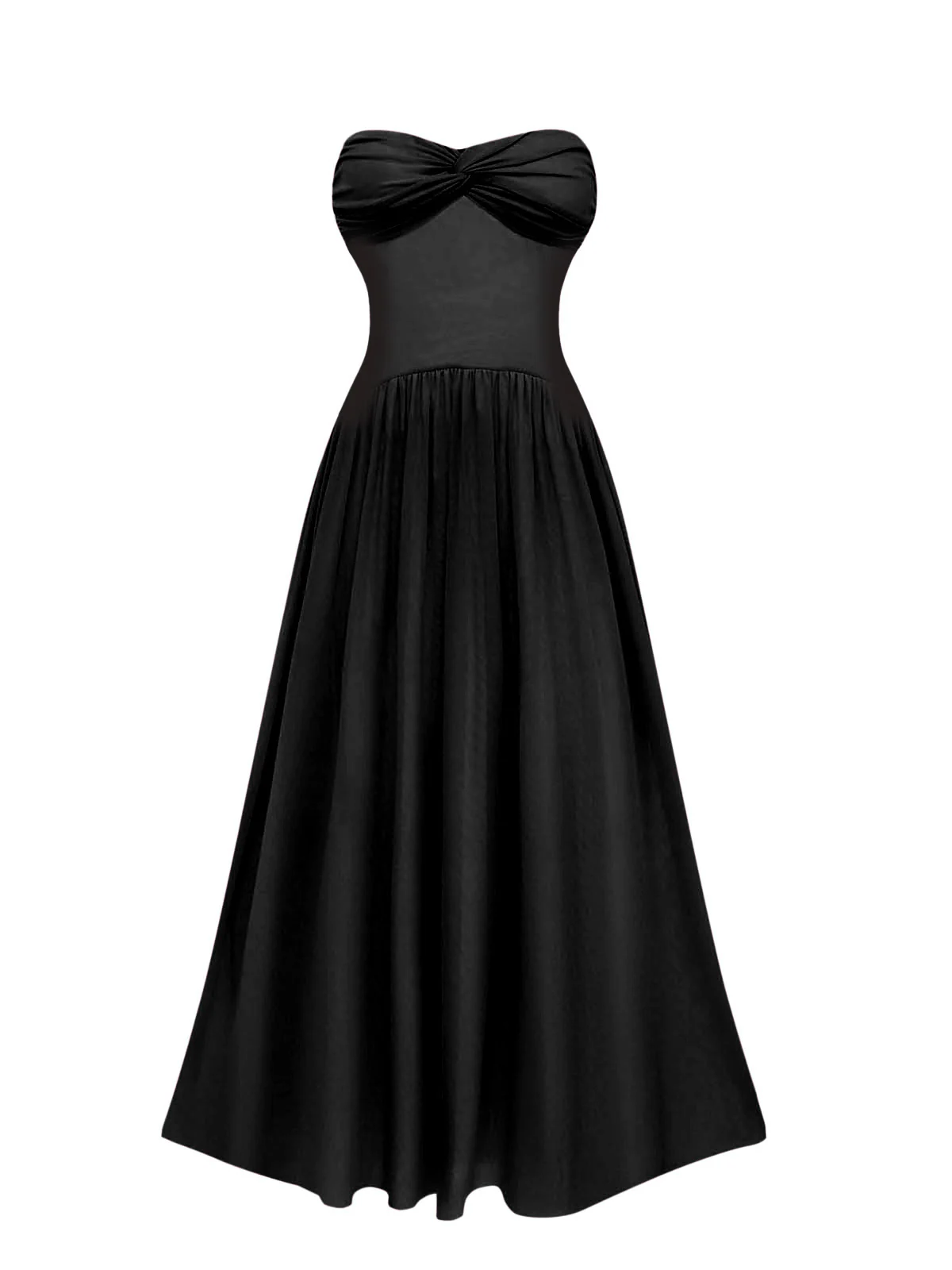 1950s Strapless Halter Neck Dress - Image 9