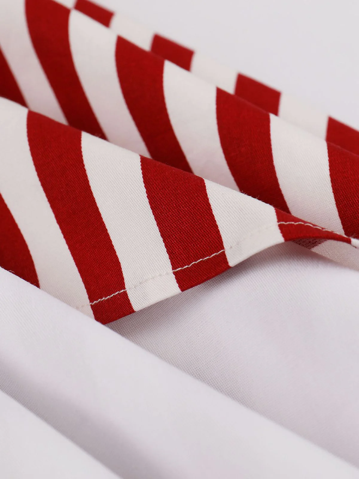 1950s Stripes Contrast Patchwork Strap Dress - Image 3