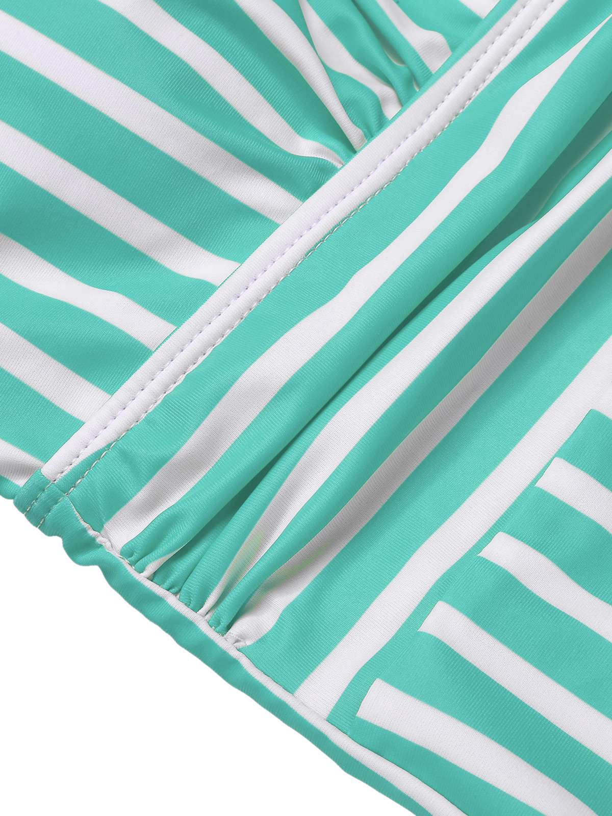 1950s Stripes Spaghetti Strap One-Piece Swimsuit - Image 9