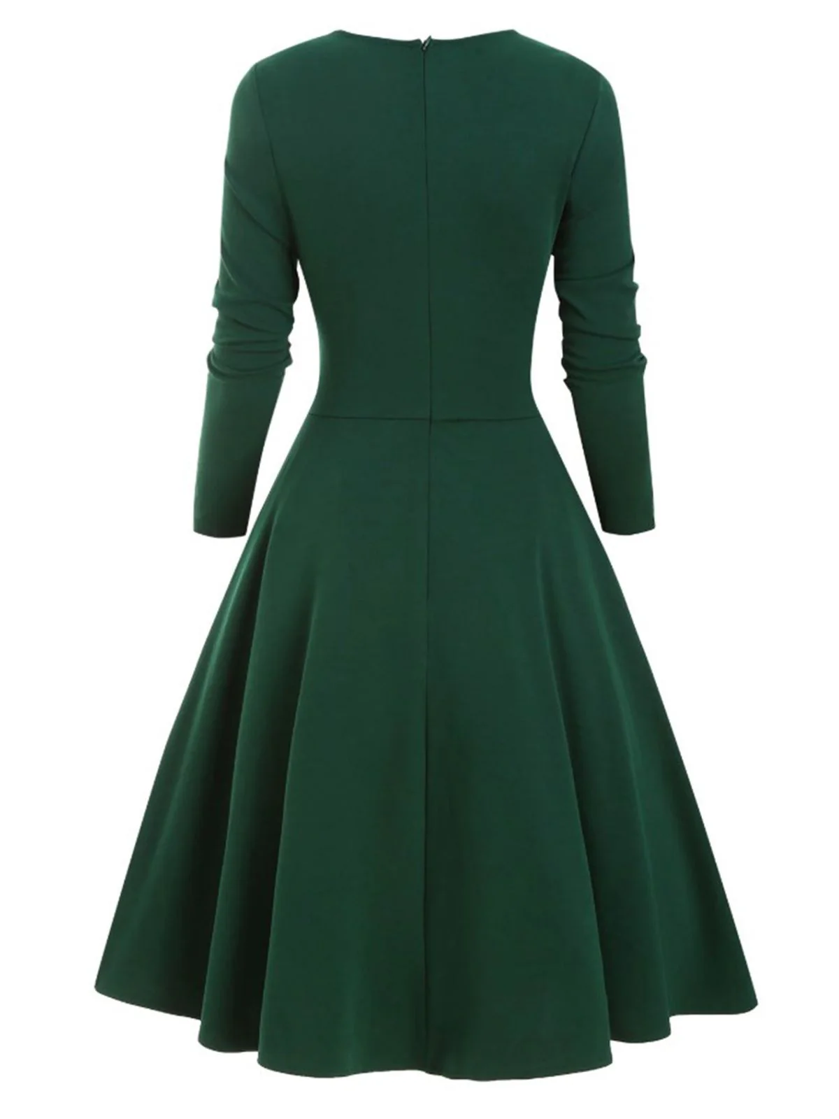 1950s Sweetheart Plaid Patchwork Dress - Image 13