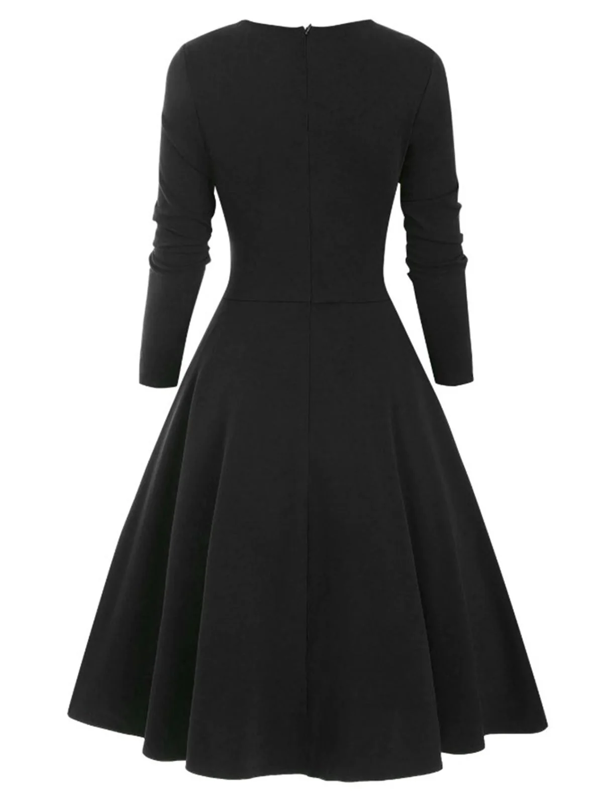 1950s Sweetheart Plaid Patchwork Dress - Image 3