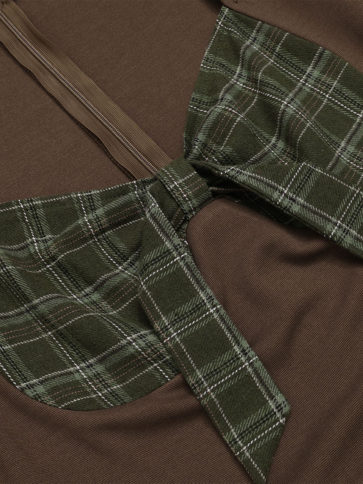 1950s Sweetheart Plaid Patchwork Dress - Image 23