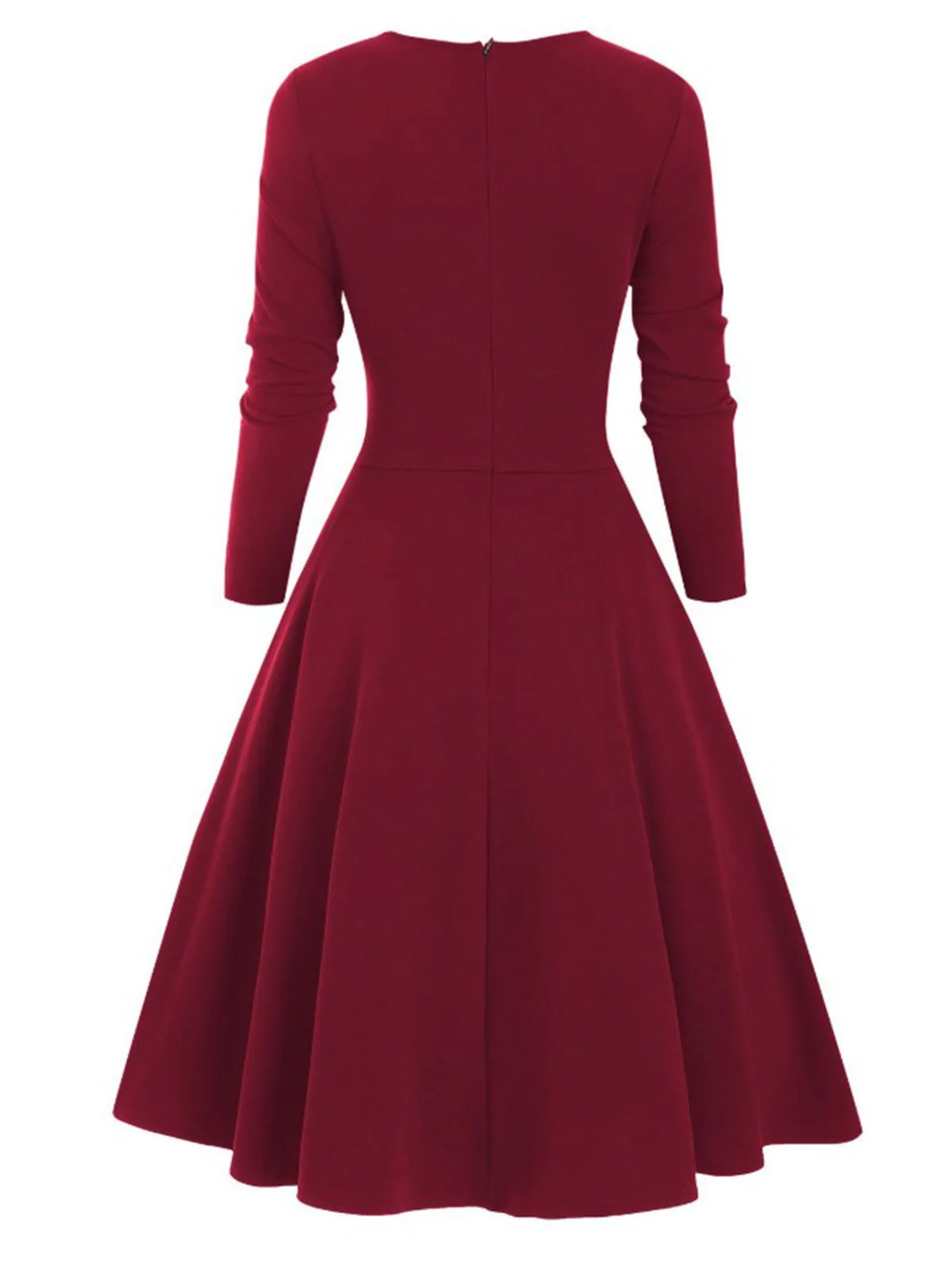 1950s Sweetheart Plaid Patchwork Dress - Image 8